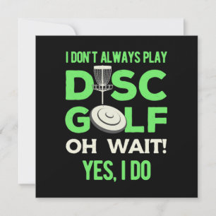 Disc Golf Player   I Do Not Always Play Disc Golf Holiday Card