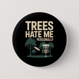 Disc Golf Player Outdoor Sport Design 6 Cm Round Badge
