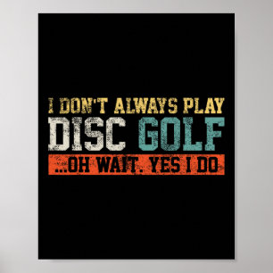 Disc Golf Player  Poster