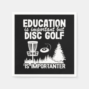 Disc Golf Player Quotes Funny Disc Golfer Gift Napkin
