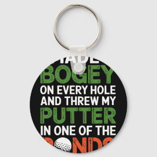 Disc Golf Players I Made A Hole In One Outdoor Spo Key Ring