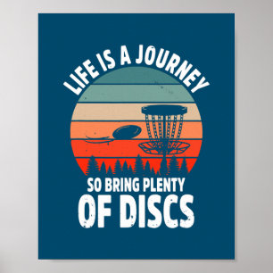 Disc Golf Putt Par Frisbee Golf Disc Golf Player Poster