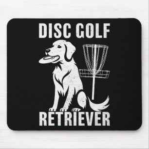 Disc Golf Retriever Funny Golden Retriever Dog Own Mouse Mat