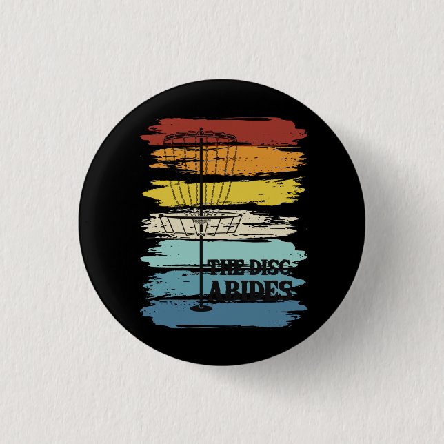 Disc Golf Retro 3 Cm Round Badge (Front)
