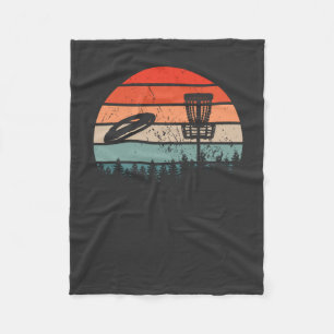 Disc Golf Retro Fleece Blanket