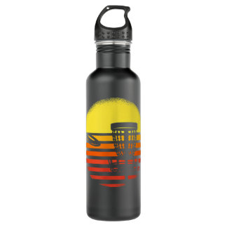 Disc Golf Retro Frisbee Golfer Disc Sport Retro 710 Ml Water Bottle
