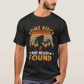 Disc Golf Retro Gorilla Some Discs Never Found Dis T-Shirt