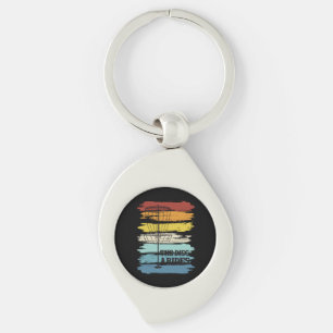 Disc Golf Retro Key Ring