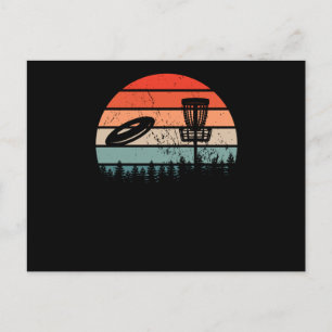 Disc Golf Retro Postcard