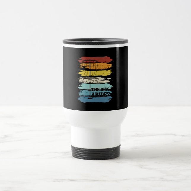 Disc Golf Retro Travel Mug (Center)