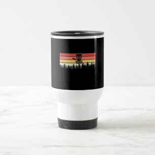 Disc Golf Retro Travel Mug