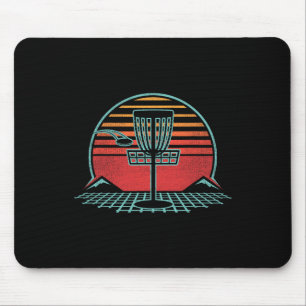Disc Golf Retro Vintage 80s Style  Mouse Mat