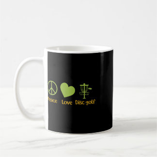 Disc Golf Retro Vintage Men Women, True Peace Love Coffee Mug
