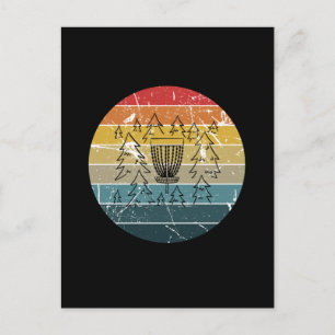 Disc Golf Retro Vintage Postcard