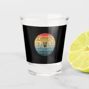 Disc Golf Retro Vintage Shot Glass