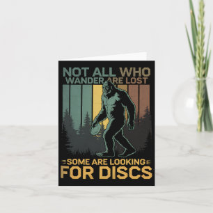Disc Golf Sasquatch Bigfoot Disc Golfer Funny Disc Card