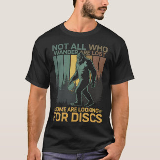 Disc Golf Sasquatch Bigfoot Disc Golfer Funny Disc T-Shirt