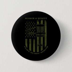 Disc Golf Search And Rescue Leave No Disc Behind G 6 Cm Round Badge