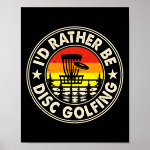 Disc Golf Shirt Disc Golf Apparel Mens Disc Golf A Poster