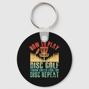 Disc Golf Shirt For Men Dad Disc Golf Player Disc Key Ring
