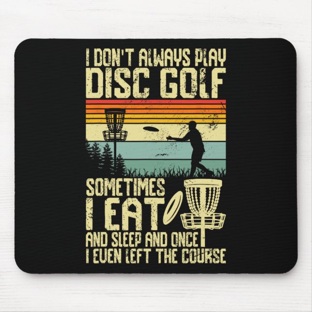 Disc Golf Shirt For Men Dad Disc Golf Player Disc  Mouse Mat (Front)