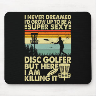 Disc Golf Shirt For Men Dad Disc Golf Player Disc Mouse Mat