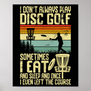 Disc Golf Shirt For Men Dad Disc Golf Player Disc Poster