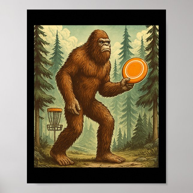 Disc Golf Shirt For Men Funny Disc Golfing  Poster (Front)