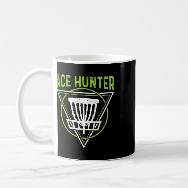 Disc Golf Shirt Funny Ace Hunter Disc Golf  Coffee Mug (Left)