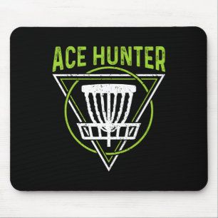 Disc Golf Shirt Funny Ace Hunter Disc Golf Mouse Mat