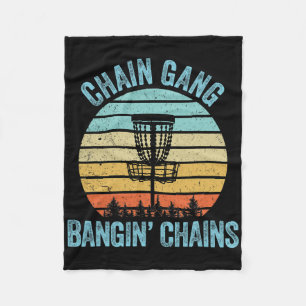 Disc Golf Shirt Funny Chain Retro Disc Golf Gift  Fleece Blanket
