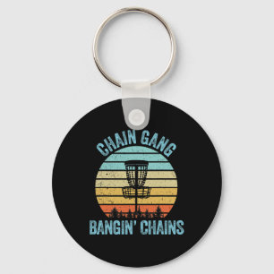Disc Golf Shirt Funny Chain Retro Disc Golf Gift Key Ring