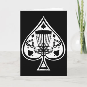 Disc Golf Shirts Men Disc Golf Tee Ace Of Spades Card