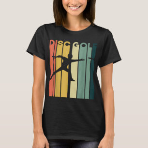 Disc Golf Silhouette Retro Vintage 70s 80s T-Shirt