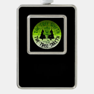 Disc Golf Silver Plated Framed Ornament