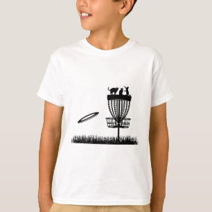 Disc Golf Sket With Cats - Disc Golfer Funny Disc T-Shirt