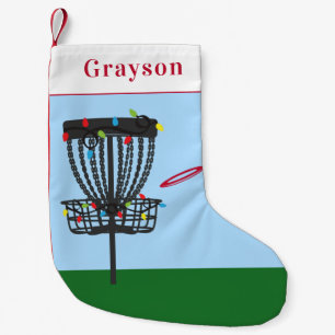 Disc Golf Small Christmas Stocking