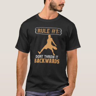 Disc Golf Sport Throw Backwards Frisbee Golf T-Shirt