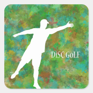 Disc Golf Square Sticker