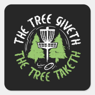 Disc Golf Square Sticker