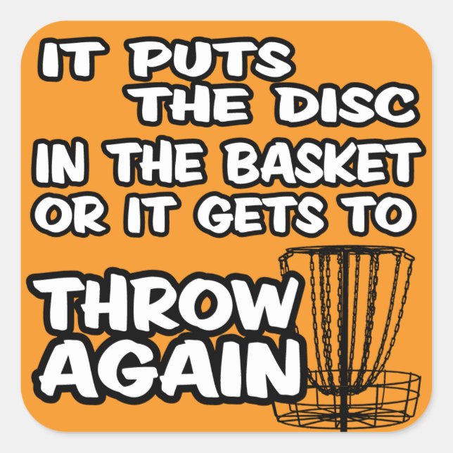 Disc Golf Sticker (Front)