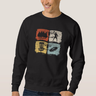 Disc Golf Stuff Retro Vintage Disc Golfer Disc Gol Sweatshirt