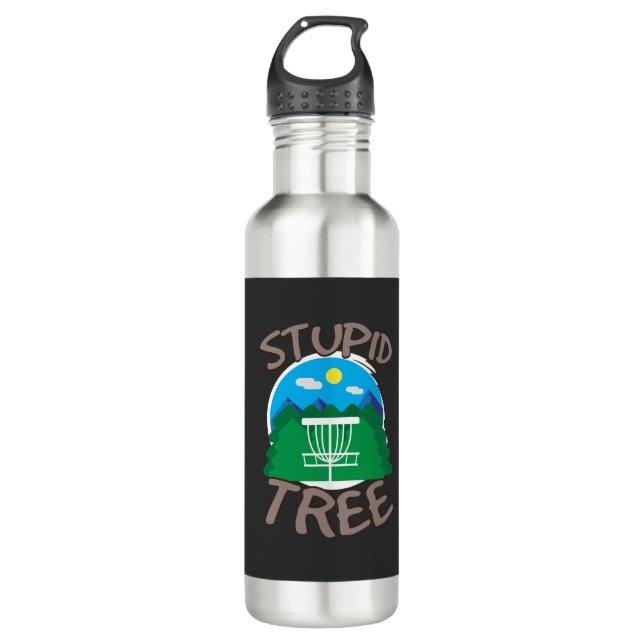 Disc Golf - Stupid Tree 710 Ml Water Bottle (Front)