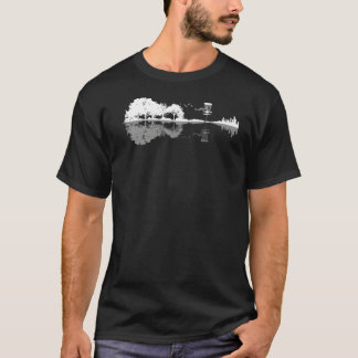 Disc Golf Sunset Guitar Guitarist Player Golfing G T-Shirt