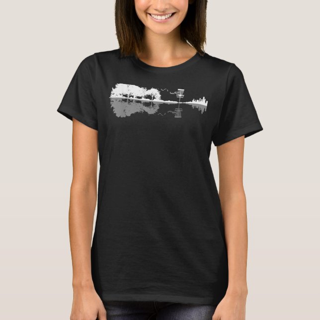 Disc Golf Sunset Guitar Guitarist Player Golfing G T-Shirt (Front)