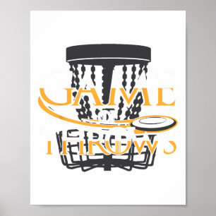 Disc Golf T Shirt For Men Women Funny Frisbee Golf Poster
