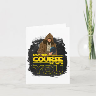 Disc Golf T Shirt may The Course Be With You' Men Card
