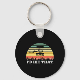 Disc Golf Tee For Men Women Funny Frisbee Golf Key Ring