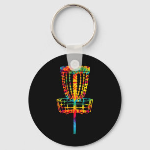 Disc Golf Tie Dye Rainbow Kids Boys Teenage Men Gi Key Ring