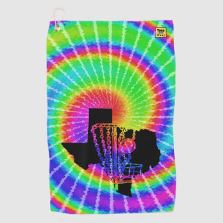 Disc golf towel - Texas tie dye